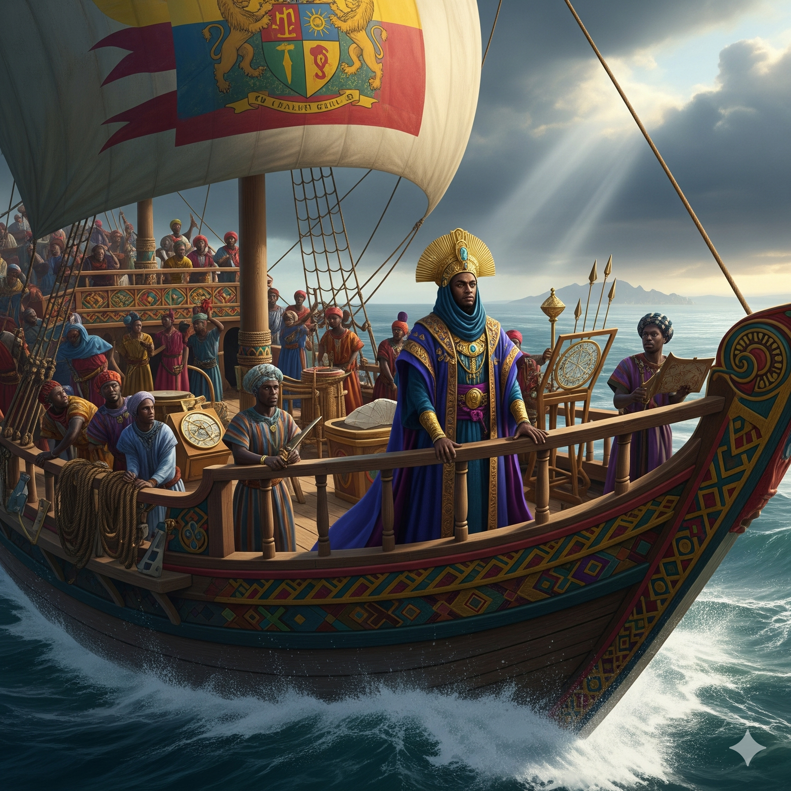 ‎🌊 The Forgotten Voyage of Mansa Abubakari II: Africa’s Atlantic Explorer Before Columbus