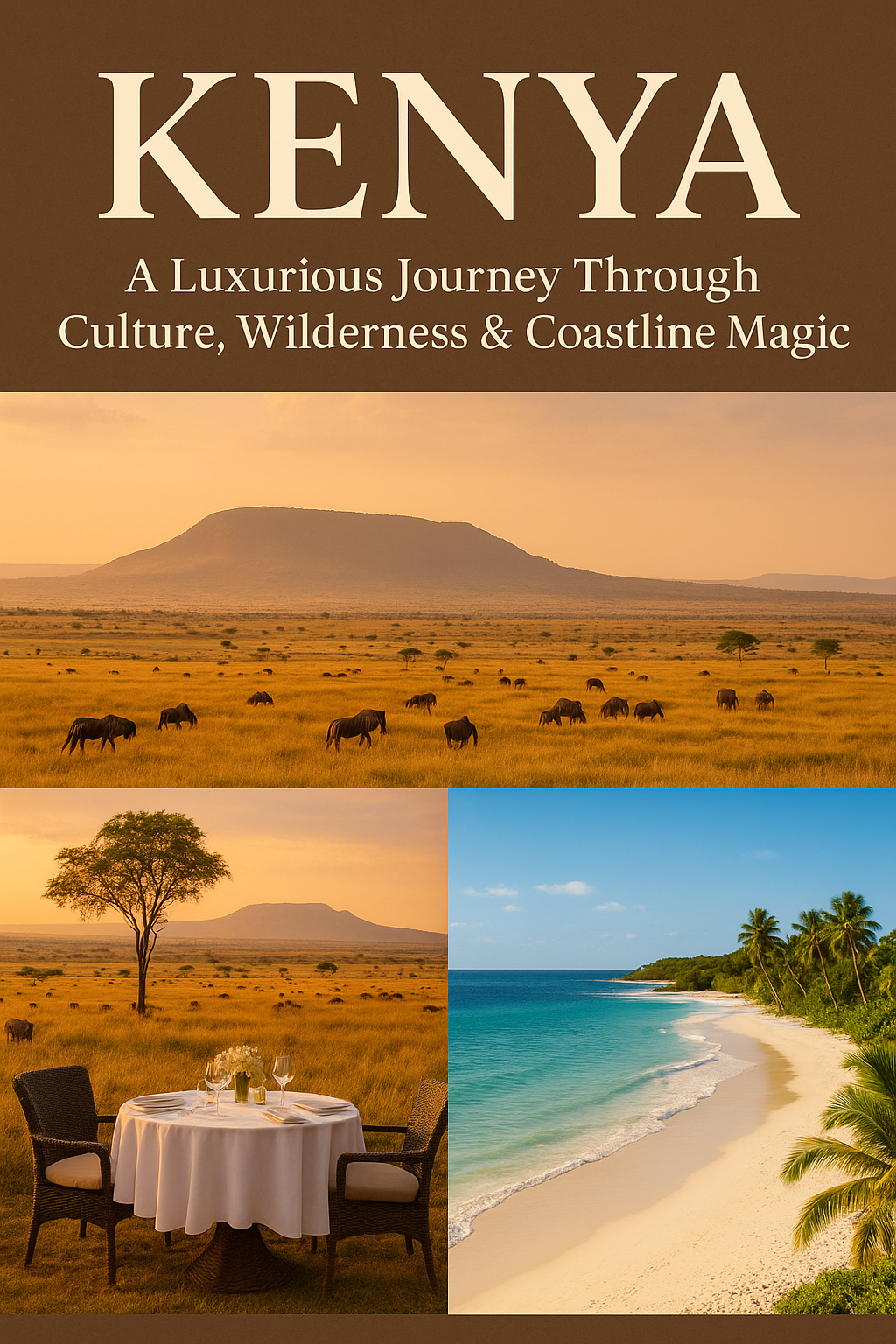 ‎🇰🇪 Kenya: A Luxurious Journey Through Culture, Wilderness & Coastline Magic
