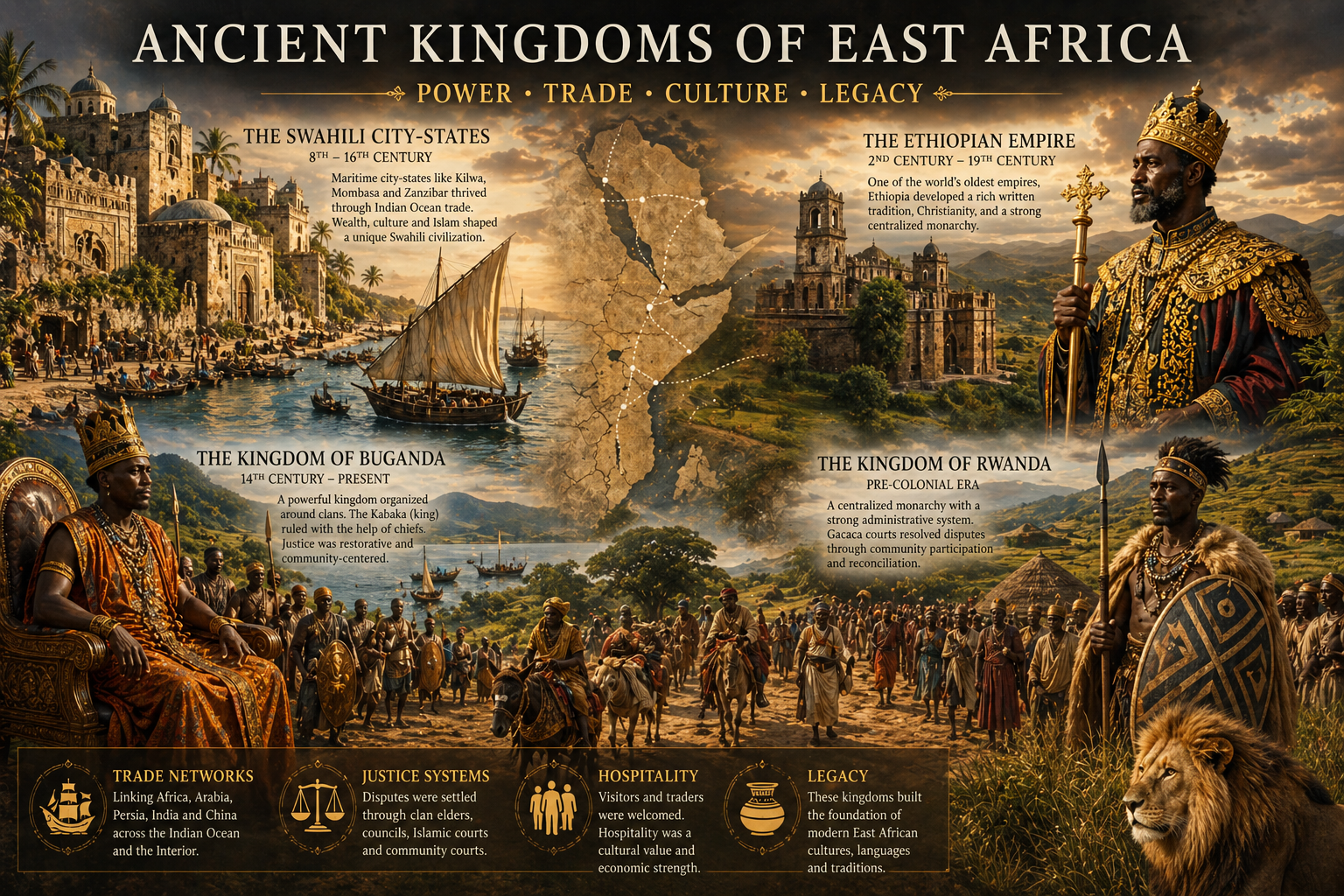 Ancient Kingdoms of East Africa: Tribes, Power, Trade and Governance Before Colonial Borders